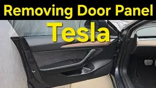 Как снять дверную панель на Tesla Model 3