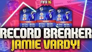 RECORD BREAKER JAMIE VARDY IS AWESOME! (FIFA 16 ULTIMATE TEAM)