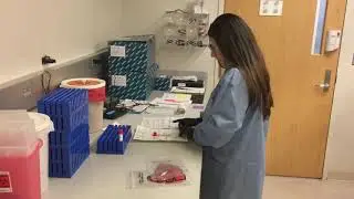 Footage of Ohio Department of Health lab- coronavirus testing