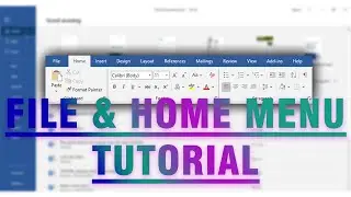1. MS Word | File & Home Menu Tutorial