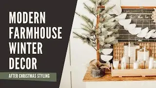 How to Style your Entry for the Winter - Modern Farmhouse Decor