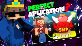 How To Make APPLICATION Video For MINECRAFT SMP (Don't Miss!) 🔥