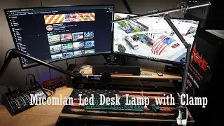 Micomlan Led Desk Lamp Architect Desk Lamp for Home Office with Atmosphere Lighting