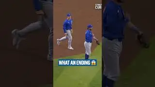 Dansby Swanson's heads up play closes out the game for the Cubs! 😲