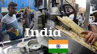 🇮🇳 Fresh Sugarcane Juice Making on Mumbai Street | Street Food India
