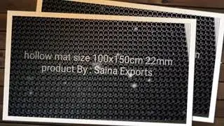 Rubber hollow mat