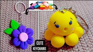 Cutest Keychains /How to make Keychain / DIY Clay Keychain / Super Clay Craft / Handmade Keychain