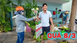 MINH RÂU CHƠI LỚN: TẶNG HOA CHO CÁC CHỊ EM NHÂN NGÀY ĐẶC BIỆT, AI CŨNG BẤT NGỜ! 🌸