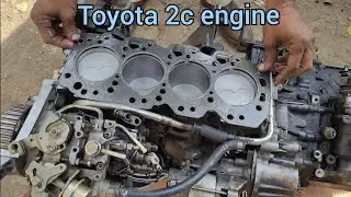 Toyota 2c engine head gasket install - Toyota 2c engine timing mark