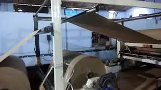Corrugation machine finger less model with Indian self loading reel stand and reel to sheet cutter
