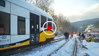 Pociągiem z Gryfowa Śląskiego w kierunku Świeradowa  Zdroju