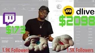 Benefits of streaming on Dlive vs Twitch (monetize for small streamers) 2020