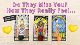 🌶DO THEY MISS YOU? PICK A CARD 💘 LOVE TAROT READING 🌺 TWIN FLAMES 🌈 SOULMATES
