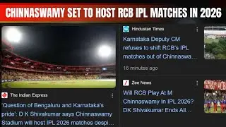RCB matches back at Chinnaswamy; KSCA new president Venkatesh Prasad; DK Shiv Kumar confirms