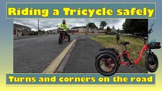 Safely take turns and corners riding a  Electric Trike