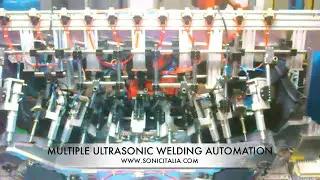 Ultrasonic multi head welding automation for car bumpers | Sonic Italia