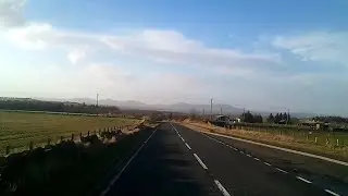 Journey along the A7 - Galashiels to Edinburgh road