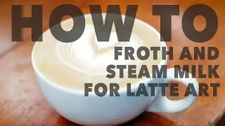 How To Steam And Froth Milk For Latte Art And Cappuccinos | Professional Demo