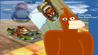 Donkey Kong's Snow Board Cross Time Trial