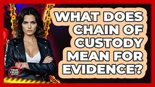What Does Chain Of Custody Mean For Evidence?