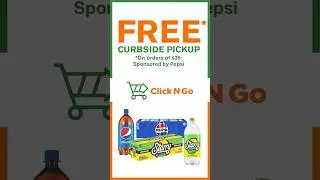 FREE Curbside Pickup, Sponsored by Pepsi