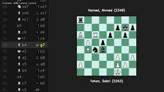 Torre Attack Tahan Sabri 2253 vs Hamed Ahmed 2349