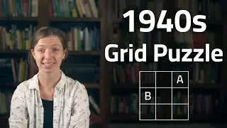 Letter Grid Puzzle from the 1940s - How Fast Can You Complete the Grid?
