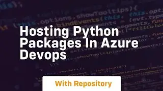 Hosting python packages in azure devops