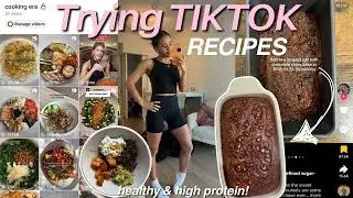 Trying Healthy Tiktok Recipes | Easy & High Protein