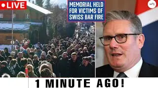 Hundreds attend memorial for 40 people killed in Swiss bar fire #uknews #newsuk0.2 #ukpolitics #uk 