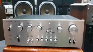 (Đ&atilde; b&aacute;n) Amply Victor JA S5G - 90W, c&oacute; 5 n&uacute;t chỉnh EQ, m&aacute;y đẹp long lanh