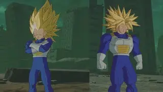 Ssj3 Vegeta vs Super Trunks - REQUESTED BATTLE - Dragon ball sparking zero
