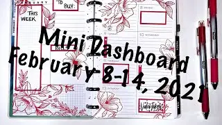PLAN WITH ME // FLOWER POWER MEGA & COLORFUL BOXES // Mini Dashboard // February 8-14, 2021