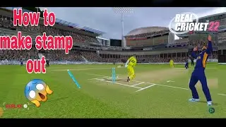 || Make stomp out in real cricket 22 || real cricket 22