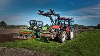 Grubbern und Gerste Säen 2017 | Deutz DX 3.70, New Holland TS110, Lemken, Amazone