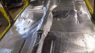 1956 Chevy Bel Air Sound Insulation Installed, lastchanceautorestore com