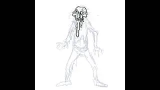 31 DAYS OF ZOMBIES: The Drooler #zombie #deathmetal #creepyart #horror #characterdesign