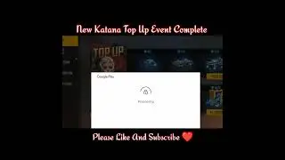 New Katana Top Up Event| New Samurai Top Up Event|New FF Event|New Top Up Event Complete|#shorts
