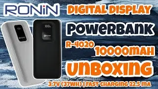 Ronin Digital Display Power Bank R-4020 10000mAh Unboxing 🔋 | 3.7W Fast Charging Test & Review
