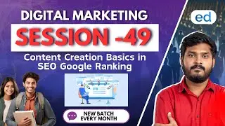 Content Creation Basics in SEO Google Ranking | Digital Marketing Course 2025 | Edurself