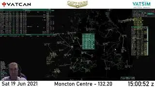 Live VATSIM ATC: Moncton Centre - CTP Lite!