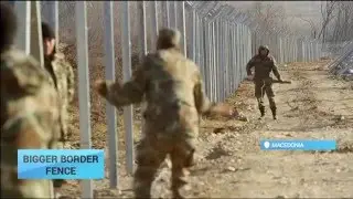 Bigger Border Fence: Macedonia builds bigger fence at Greek border