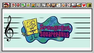 Solitude in E Minor - SpongeBob SquarePants [Super Mario Paint]