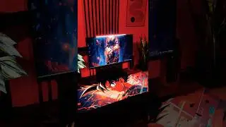 Saiyan Power On Your Desk! 🔥 #animevibe #goku #dragonballz #deskmat #gaming #setupgamer #animeedit
