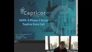 Мартин Шкрели слушает звонок по основным данным исследования $CAPR HOPE-3