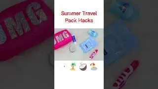 Summer Travel Pack Hacks 😍😊❤ #shorts #youtubeshorts #travelpack #viral #viralvideo