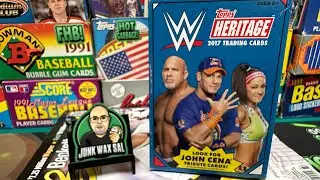 2017 Topps Heritage WWE Hanger Box #junkwaxsal #hotgarbage #2017heritagewwe #toppsheritagewwe