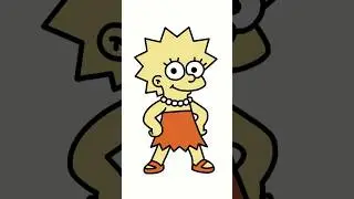 How To Draw Lisa Simpson Step By Step! 🎨