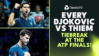 EVERY Point From Djokovic & Thiem's 5 Tiebreaks At The Nitto ATP Finals 😮‍💨