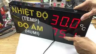 Đồng hồ led đo nhiệt độ độ ẩm SHT11 - 2023